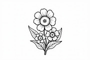 Floral Coloring Book for Adults, an Illustration by Designs_River (Thumbnail 8 of 9)