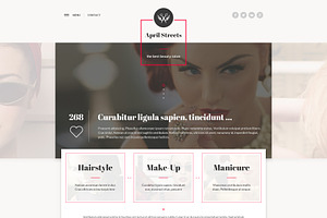 April Streets Beauty HTML Template