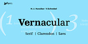 Vernacular Clarendon, a Serif Font by JPFonts (Thumbnail 1 of 3)