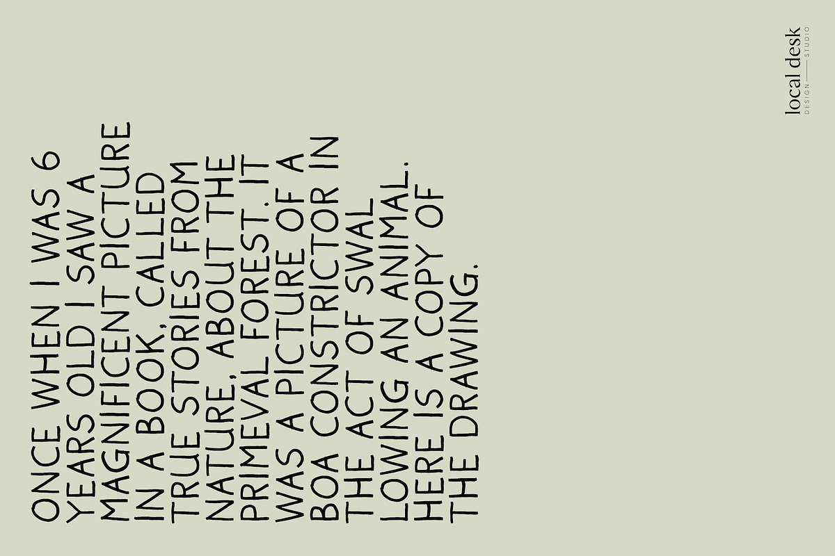 Eggward – A Quick Hand-Lettered Font, a Sans Serif Font by Local Desk Designstudio (Photo 4 of 15)