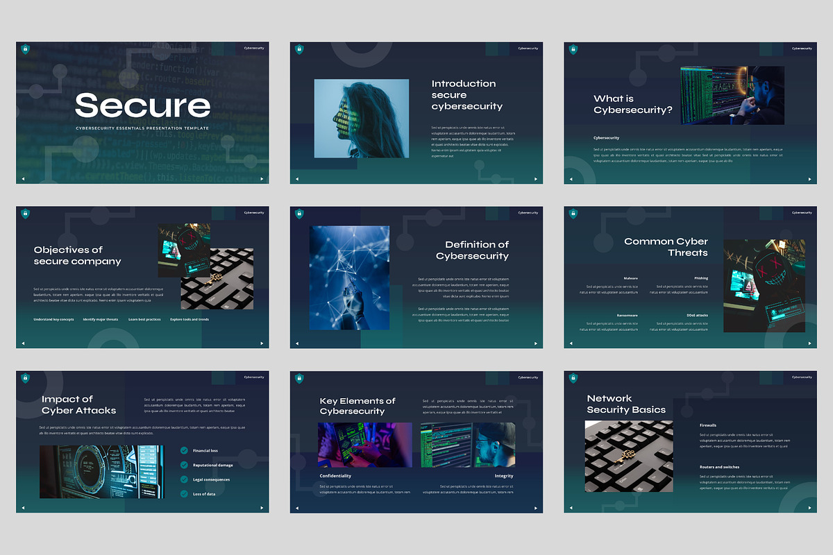 Secure - Cybersecurity Keynote, a Presentation Template by BeadyLab (Photo 4 of 4)
