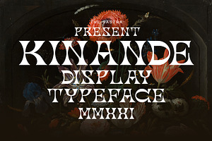 Kinande display typeface