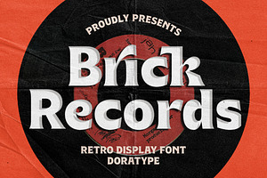 Brick Records - Retro Serif, a Serif Font by Dora Typefoundry