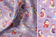 Mom and baby - pattern & cliparts, a Healthcare Illustration by Brzozowska (Thumbnail 7 of 9)