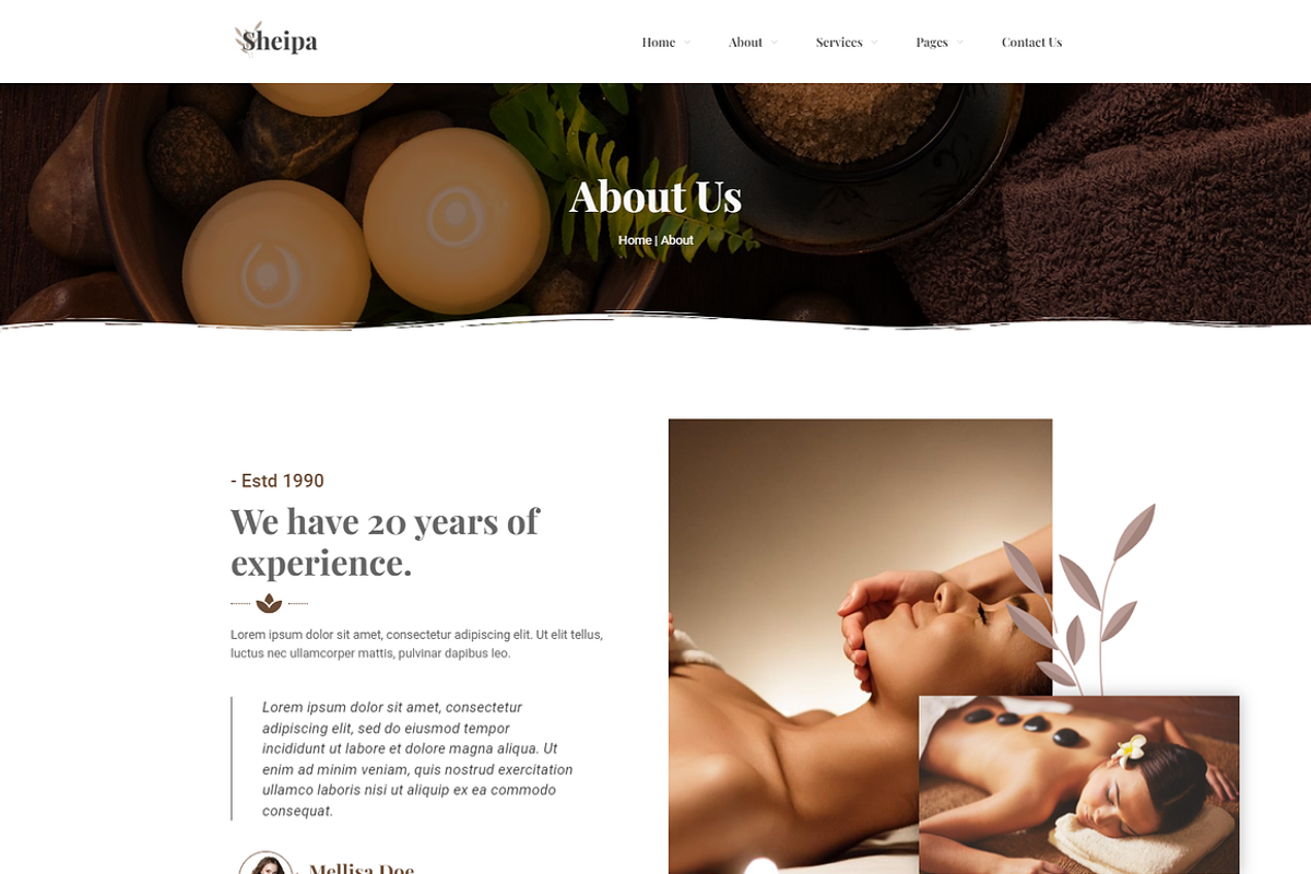 Spa & Beauty Elementor Template Kit, a Landing Page Template by Elite Templates (Photo 3 of 7)