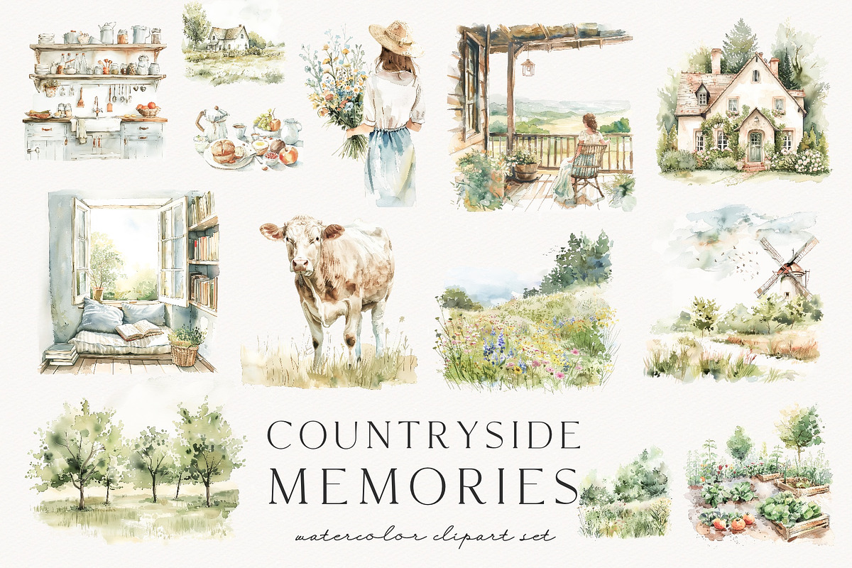 Countryside Memories, a Decorative Illustration by PeDe Designs (Photo 15 of 15)