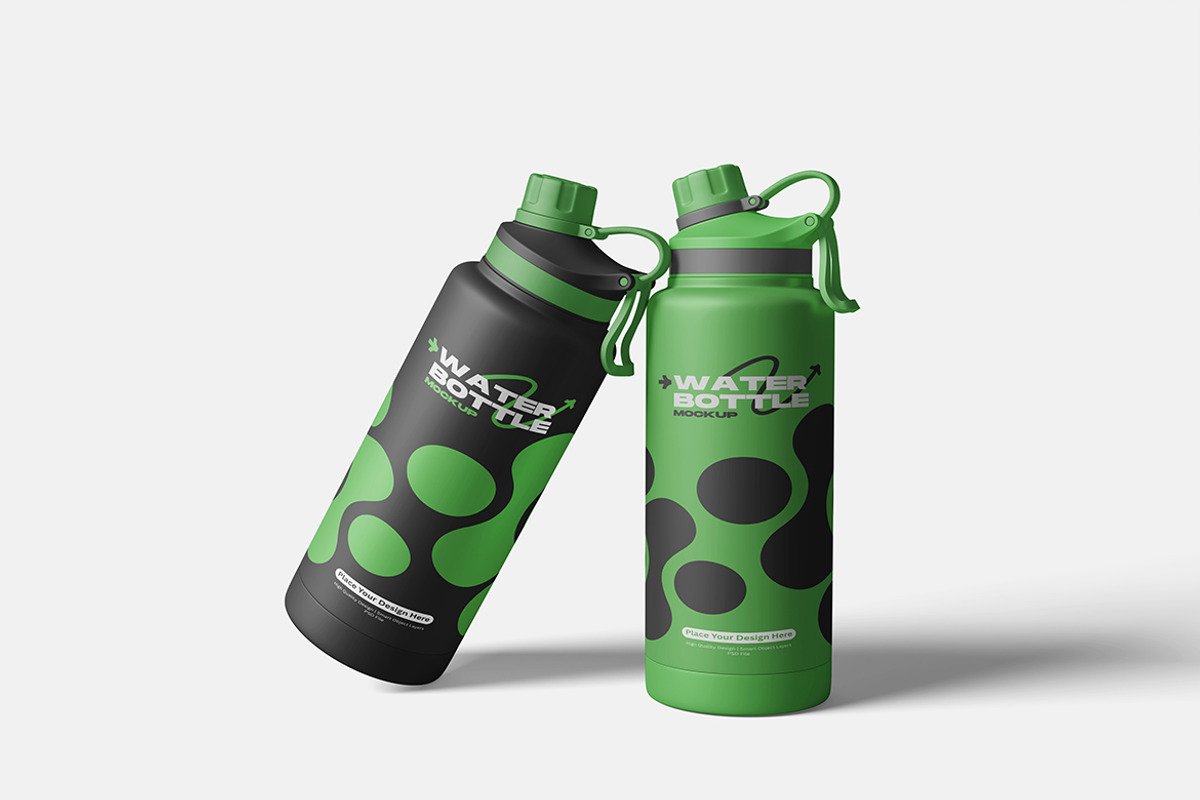 High Quality Water Bottle Mockup, a Packaging Mockup by bimockup (Photo 4 of 6)