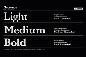 Necronos - Serif Font Family