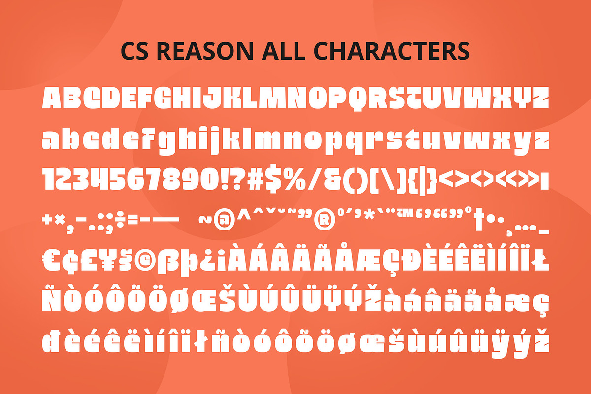 CS Reason – Bold Font, a Sans Serif Font by Craft Supply Co. (Photo 8 of 8)