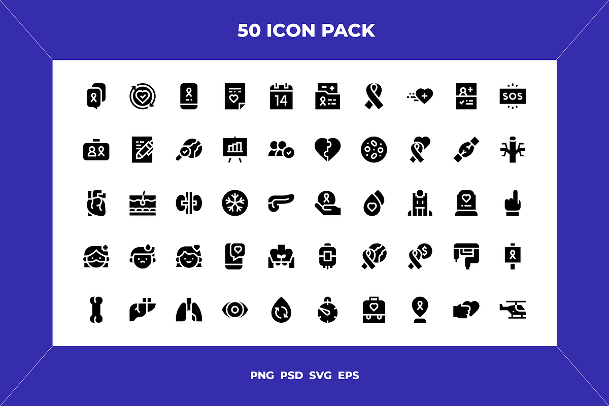 Organ donation and transplant icons, an Outline Icon by Wencory (Photo 1 of 2)