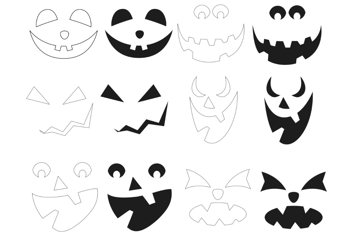 Halloween Pumpkin Monster Faces 2, a Brush Add-On by Disasterology Ink (Photo 9 of 10)
