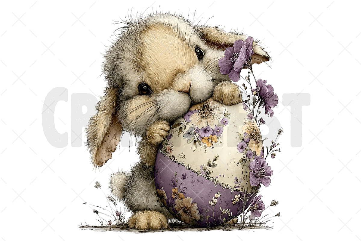 Whimsical Easter Animals Clipart, an Illustration by Craft Nest (Photo 10 of 12)
