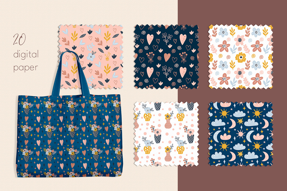 Boho collection. Rainbows and flower, a Graphic by rinaletters (Photo 9 of 12)