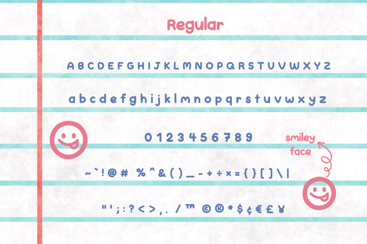 Cute Note Display Font + Bonus, a Handwritten Font by Babymimiart (Photo 6 of 8)