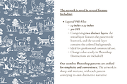 Cat Toile Illustrated Pattern, a Background Graphic by Hughes Studio (Thumbnail 5 of 8)