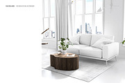 Loft Living Room Mockup Set, a Household Mockup by creatsy2 (Thumbnail 4 of 8)