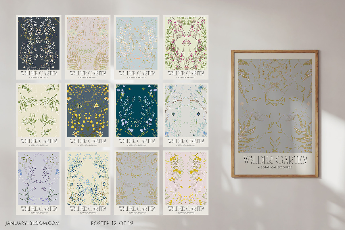 WILDER GARTEN delicate whimsy floral, a Decorative Illustration by January Bloom (Photo 13 of 27)