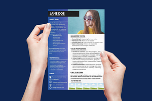 Podcast Guest "One Sheet" Template