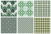 Sage Green Pattern Paper Pack, a Pattern Graphic by DreamArtGraphic (Thumbnail 2 of 5)