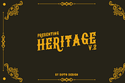 Heritage V2, a Serif Font by Dipto design (Thumbnail 1 of 5)