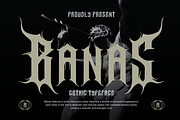Banas, a Blackletter Font by Marvadesign (Thumbnail 1 of 7)