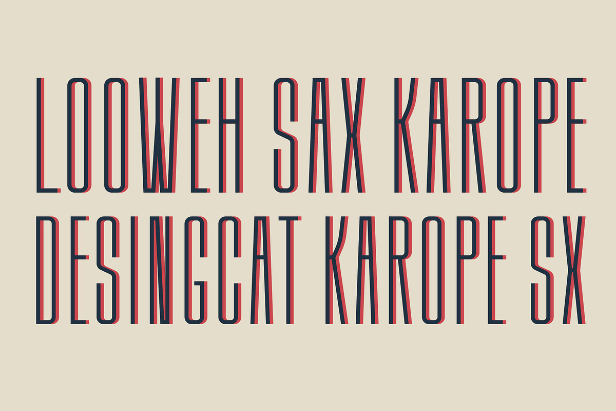 Karope SX - Condensed Font, a Sans Serif Font by Morisco (Photo 6 of 7)