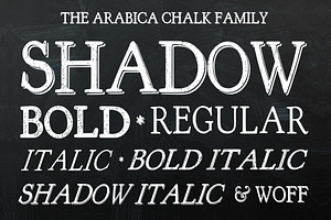 Arabica Chalk Serif Chalk Font