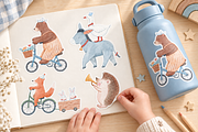 Vintage Circus Watercolor Clipart, an Animal Illustration by Lembrik's Artworks (Thumbnail 3 of 7)