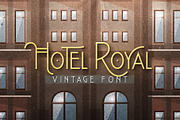 Hotel Royal Vintage Font, a Sans Serif Font by Graphicdome (Thumbnail 1 of 15)