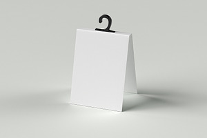 Set Of Folding Hanging Tag Mockups