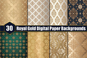 Royal Gold Digital Paper Backgrounds, a Background Graphic by protabsorkar11 (Thumbnail 1 of 5)