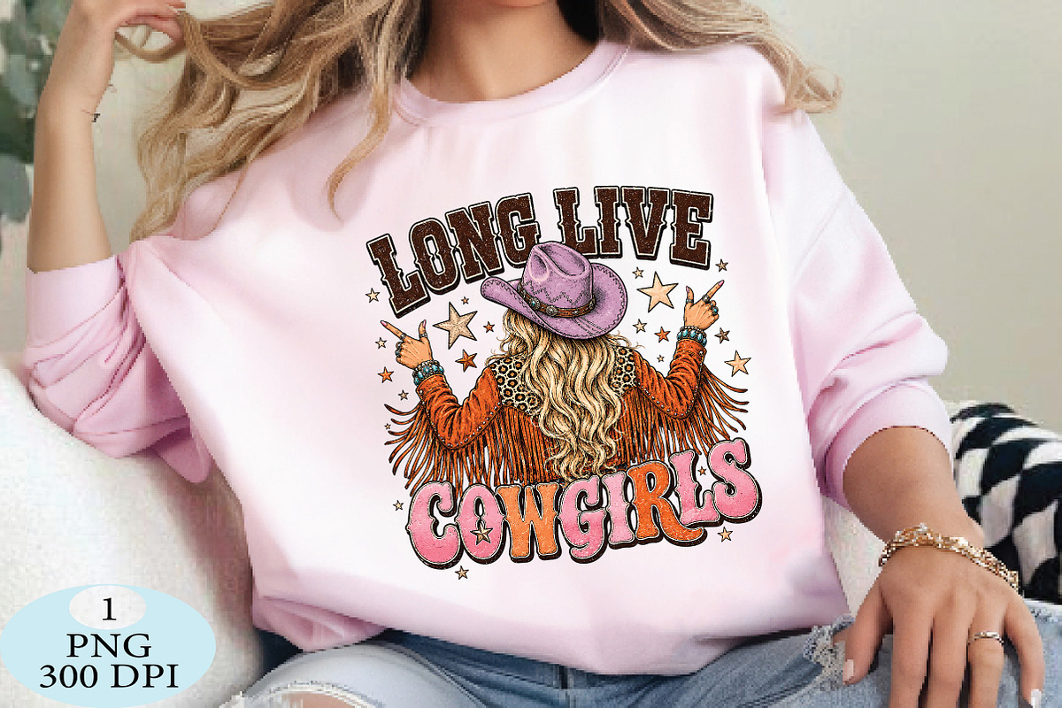Long Live Cowgirls Western png, a Seasonal Illustration by Daily.Designs (Photo 3 of 5)