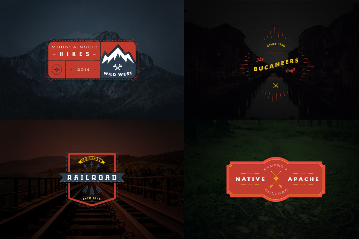 Vintage Logo Templates - vol 2, a Branding & Logo Template by Brazvan (Photo 2 of 5)
