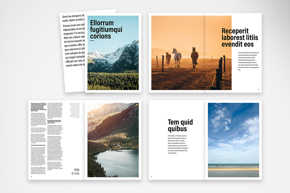 Clean and Elegant Magazine Template preview 2