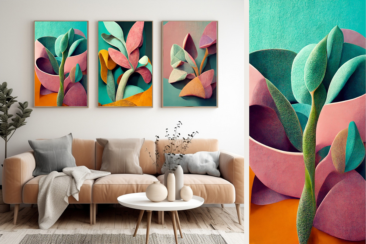 15 pop art abstract plant modern, a Decorative Illustration by ARTOZEN DIGITAL (Photo 13 of 15)