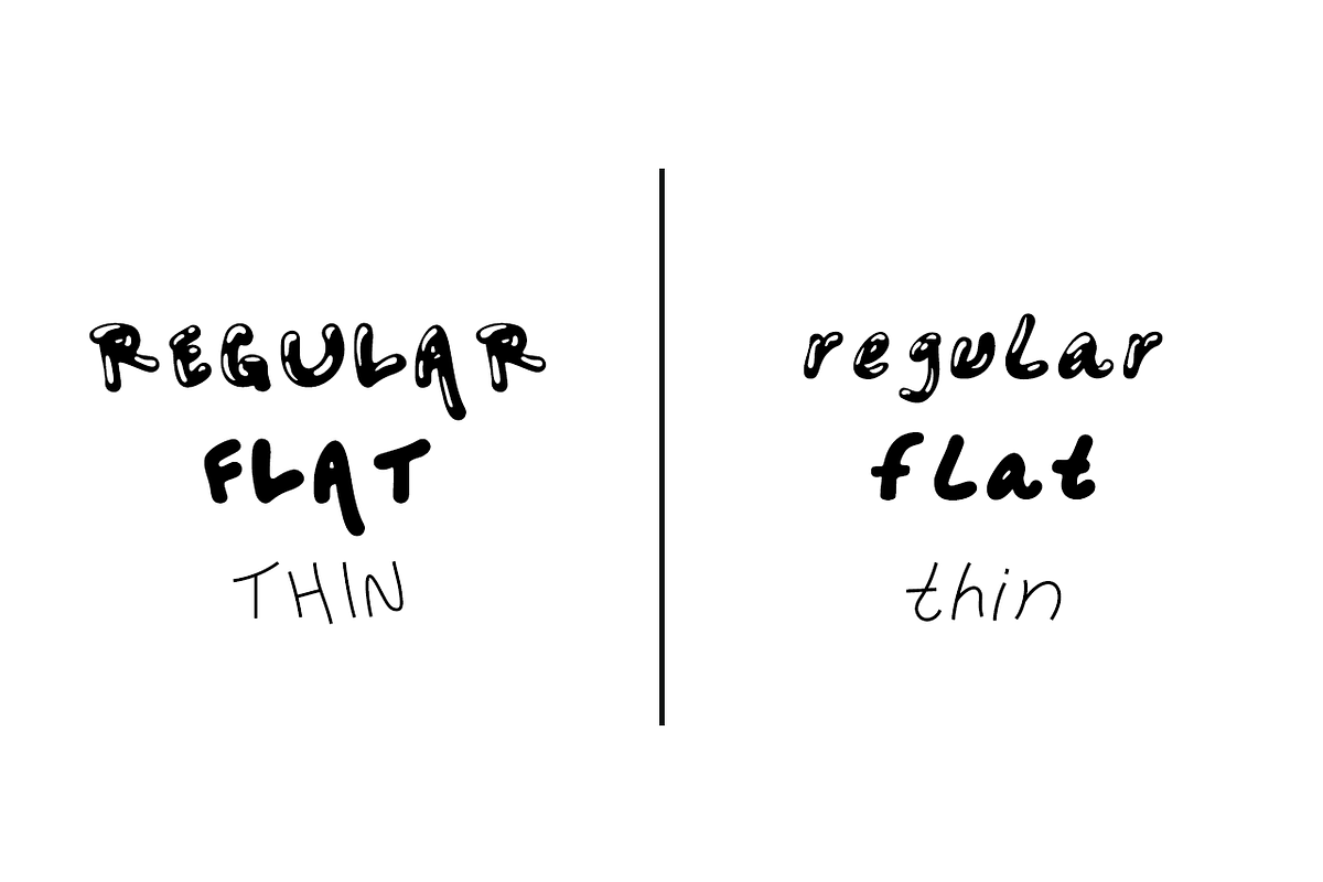 Dark Bubble Font, a Font by OMG IT'S LINDZ (Photo 3 of 7)