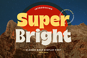 Super Bright - Classic Display Font, a Font by Ali Hamidi (Thumbnail 1 of 10)