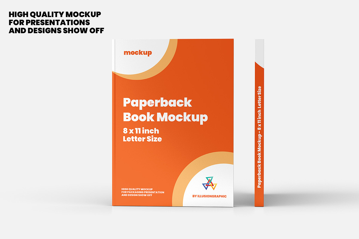Paperback Book Mockup 8x11 inch, a Books & Magazine Mockup by Illusiongraphic (Photo 3 of 26)