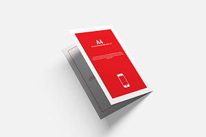 A4 A5 Bi-Fold Brochure Mock-Up