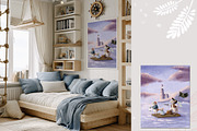 Pirate Mouse Nursery Wall Art, an Animal Illustration by AlenaVlasko stock Market (Thumbnail 2 of 3)