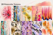 Colorful Watercolor Textures 20 JPG, a Background Graphic by DreamoraArt (Thumbnail 5 of 7)