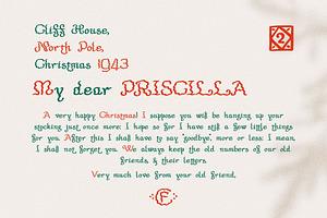 Tolkien's Christmas Letters Fonts