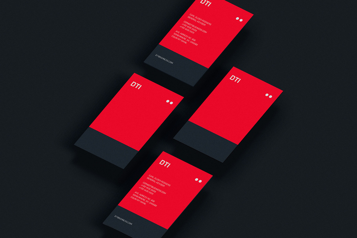 Business cards template: DTI, a Business Card Template by Srg® (Photo 3 of 4)