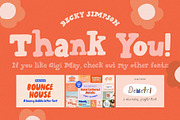 Gigi May • Kids' Bubble Serif Font, a Serif Font by Becky Simpson (Thumbnail 15 of 15)