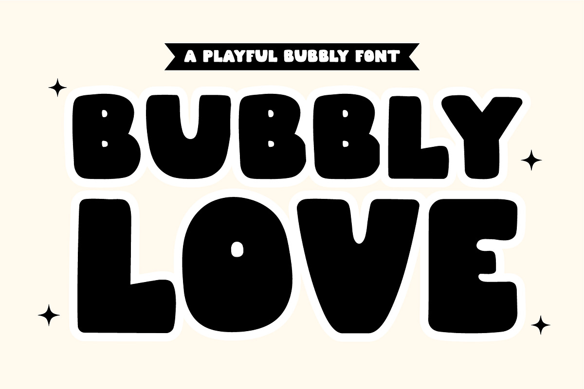 Bubbly Love A Playful Bubbly Font, a Handwritten Font by Prestige Artsy Studio (Photo 1 of 10)