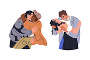 Love couples kiss with passion set, a Person Illustration by Good Studio (Thumbnail 9 of 19)