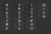 Dark Horror Tattoo stamps procreate, a Brush Add-On by aivos (Thumbnail 7 of 7)