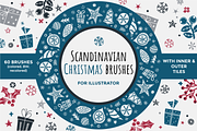 Scandinavian Christmas brushes, a Brush Add-On by ekmelica (Thumbnail 1 of 14)