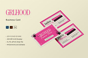 GRLHood - Business Card, a Business Card Template by StreaksideStd (Thumbnail 1 of 3)