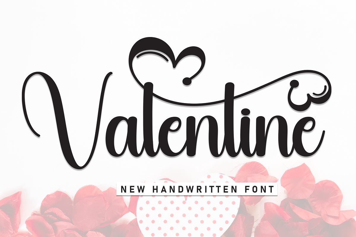 Valentine | Script Font, a Handwritten Font by Scratchones (Photo 1 of 8)